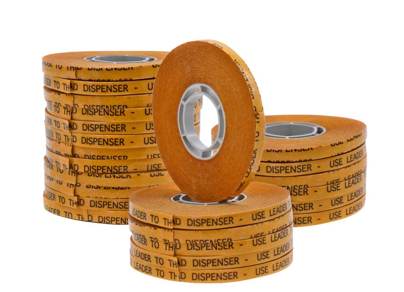 WOD Tape شريط ATG متعدد الأغراض من WOD، 1/4 بوصة × 36 ياردة (مجموعة من 24 لفة) شريط نقل لاصق لملء الغلايات لاصق شفاف على بطانة ذهبية (خالي من الحمض) RWATG20 - Image 1